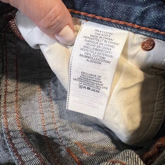 NWOT π TRUE RELIGION RICKY SUPER T STITCH RELAXED STRAIGHT MENS DARK WASH 31 - Picture 10 of 14